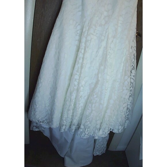 NWT Galina Davids Bridal Womens 6 Wedding Dress and Slip Lacy $600 MSRP - Picture 2 of 15